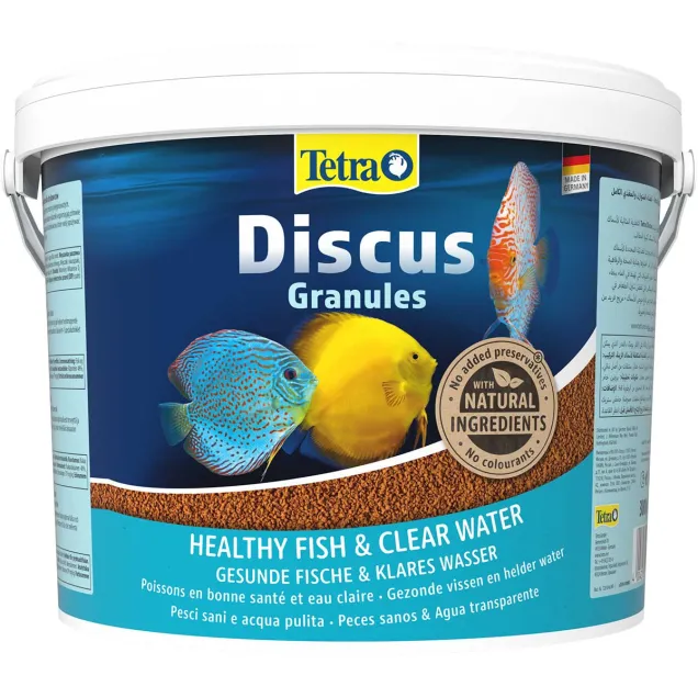 Tetra Discus 10 lt Mangime completo per Discus d'acquario con vitamina C stimola le difese immunitarie