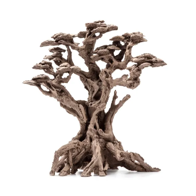 bonsai resina acquario 29 cm aqpet decorazione base larga