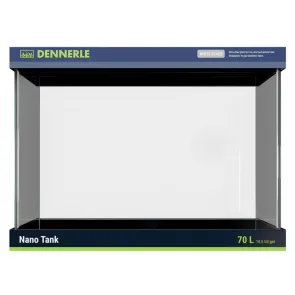 Dennerle Nano Tank 70L acquario vetro extrachiaro Opti White 50x39x36