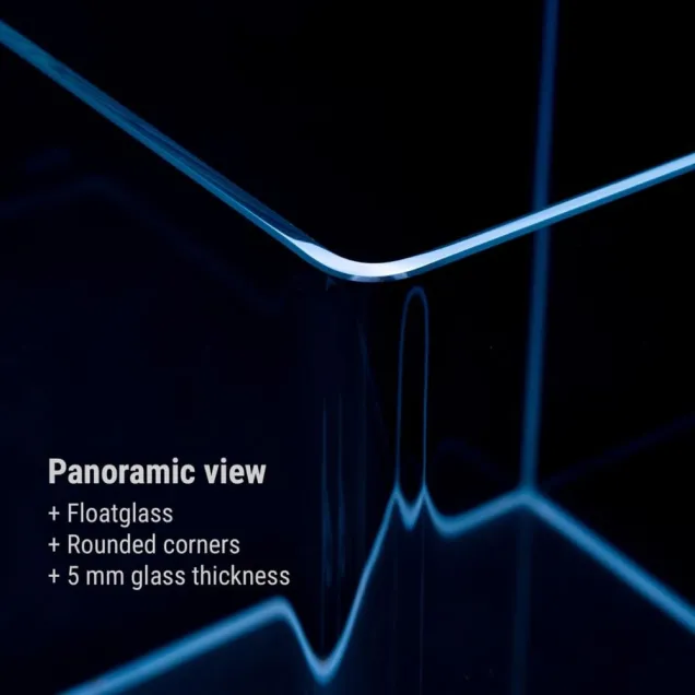 Dennerle Nano Tank White Glass 70L acquario vetro extrachiaro 50x39x36 cm