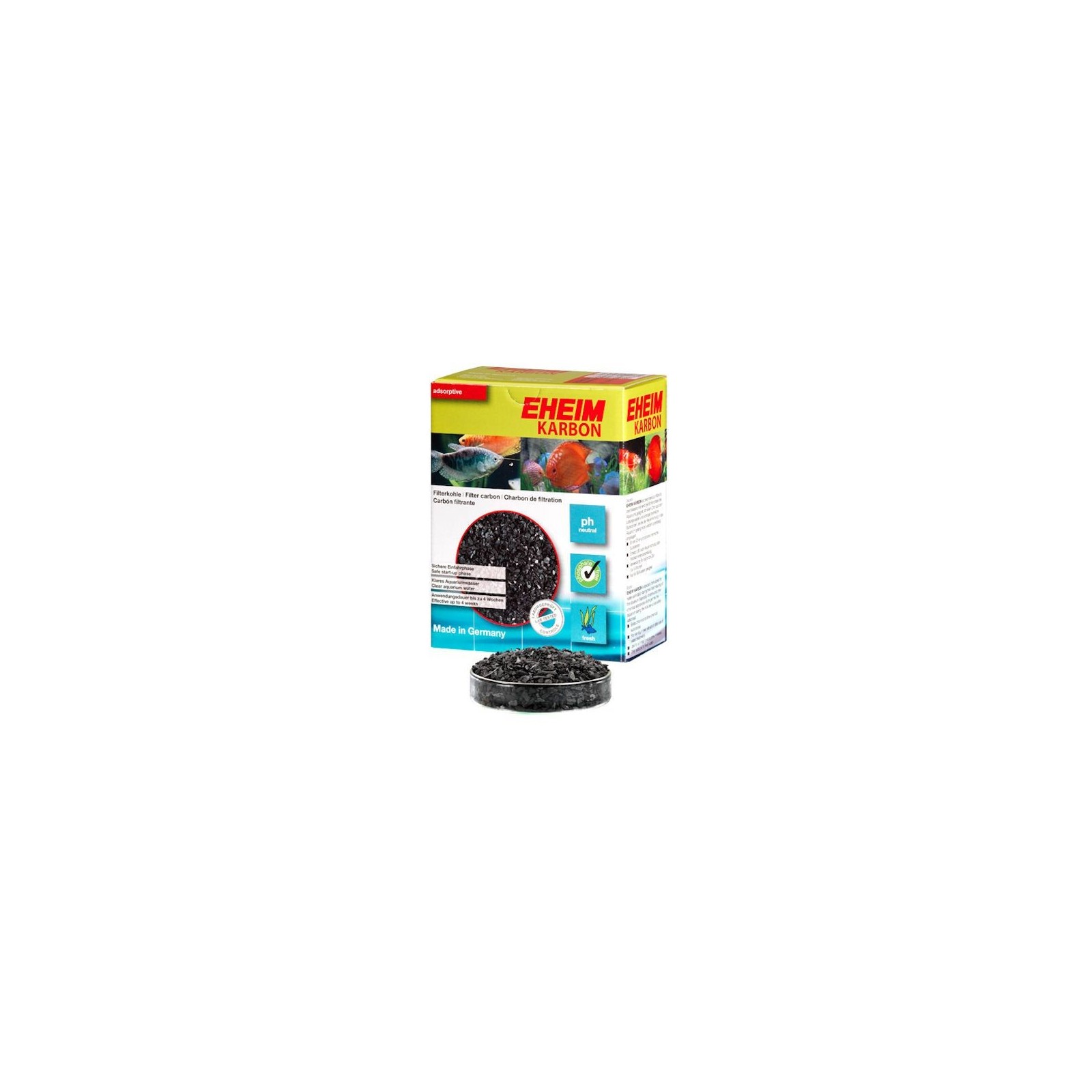 Eheim Karbon 1lt carbone attivo per filtri d'acquario pulisce l'acqua