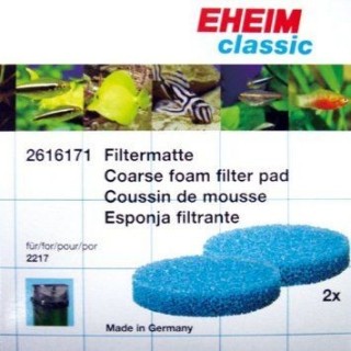 Eheim 2616171 spugne Filtranti (2 Blu) Per Filtro Esterno Classic 2217