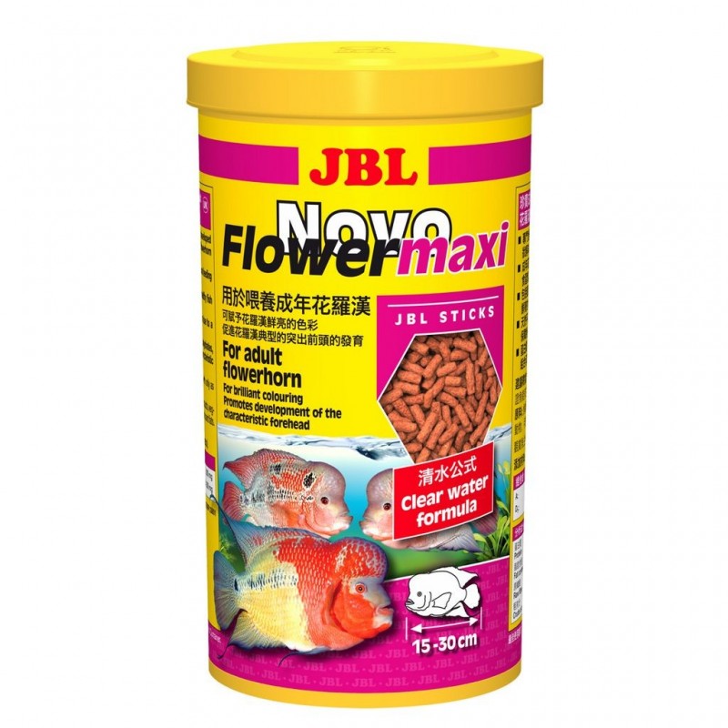 JBL Novo Flower maxi 1lt mangime per ciclidi Flowerhorn pesci d'acquario