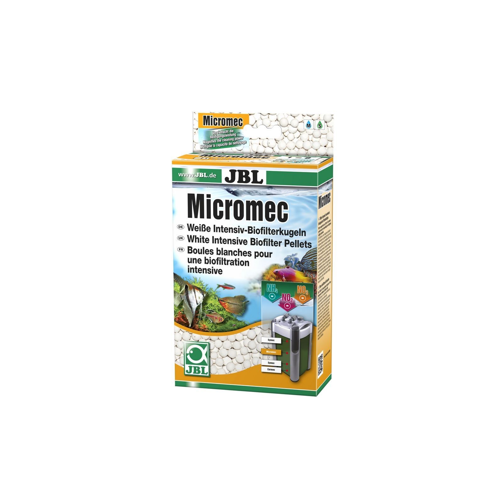 JBL MICROMEC 650g Sfere bianche bioflitranti intense per filtri d'acquario