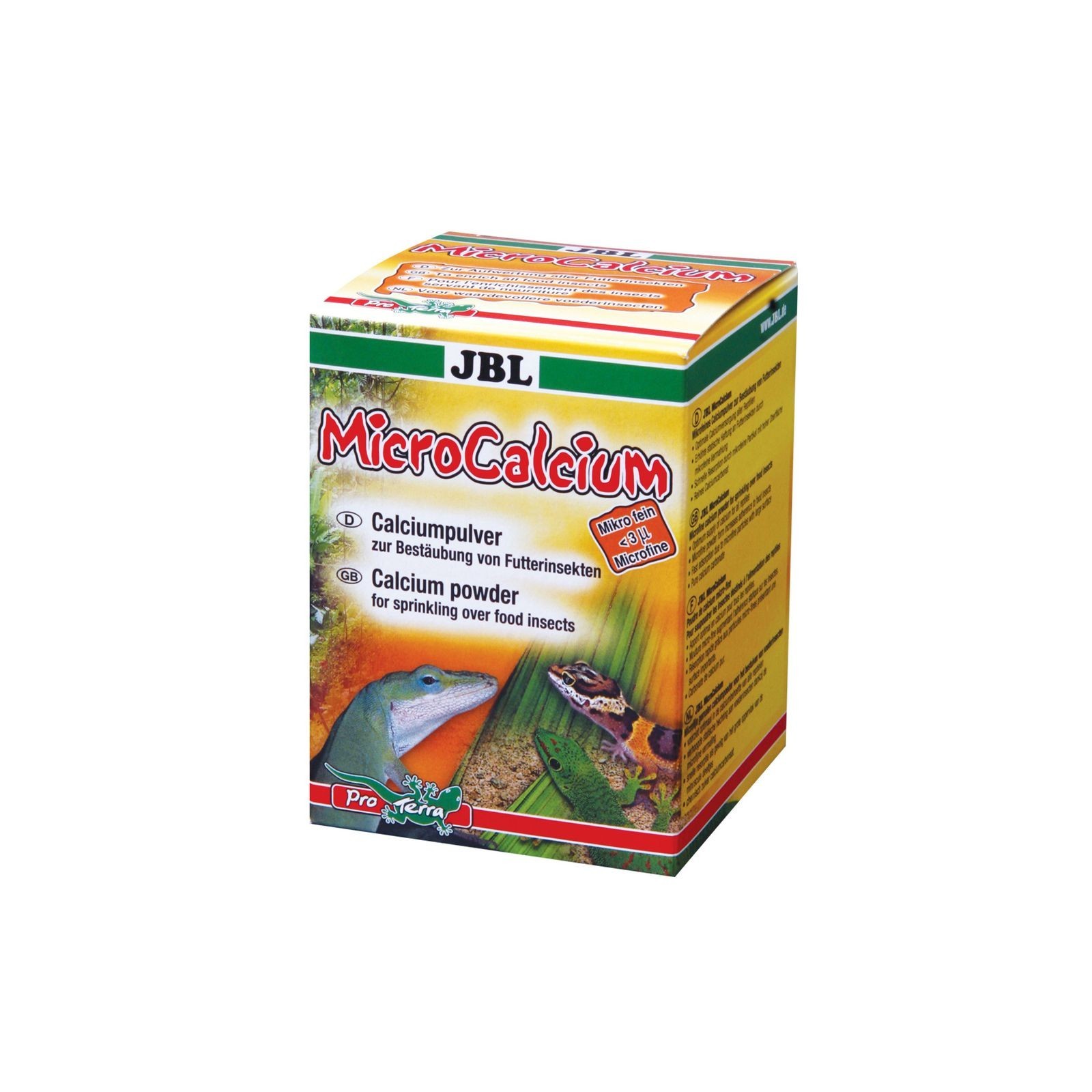 JBL MicroCalcium 100g Polvere di calcio per spolverare insetti alimentari