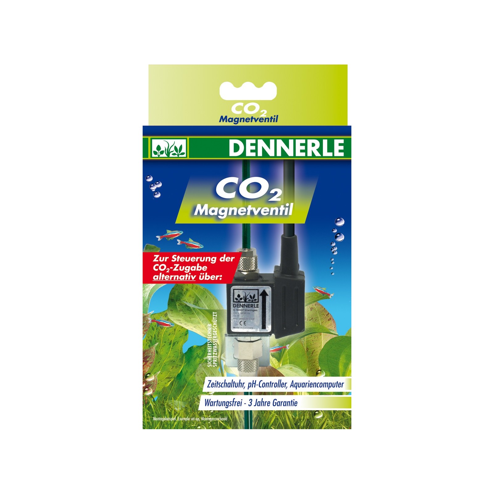 Dennerle 2970 Profi-Line Magneventil elettrovalvola per il controllo di apporto di CO2