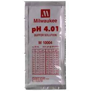 Milwaukee Soluzione in Bustina Monodose 20ml calibrazione pH 4.01