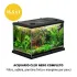Acquario di acqua dolce adatto al pesce combattente Betta Splendens, completo di accessori.