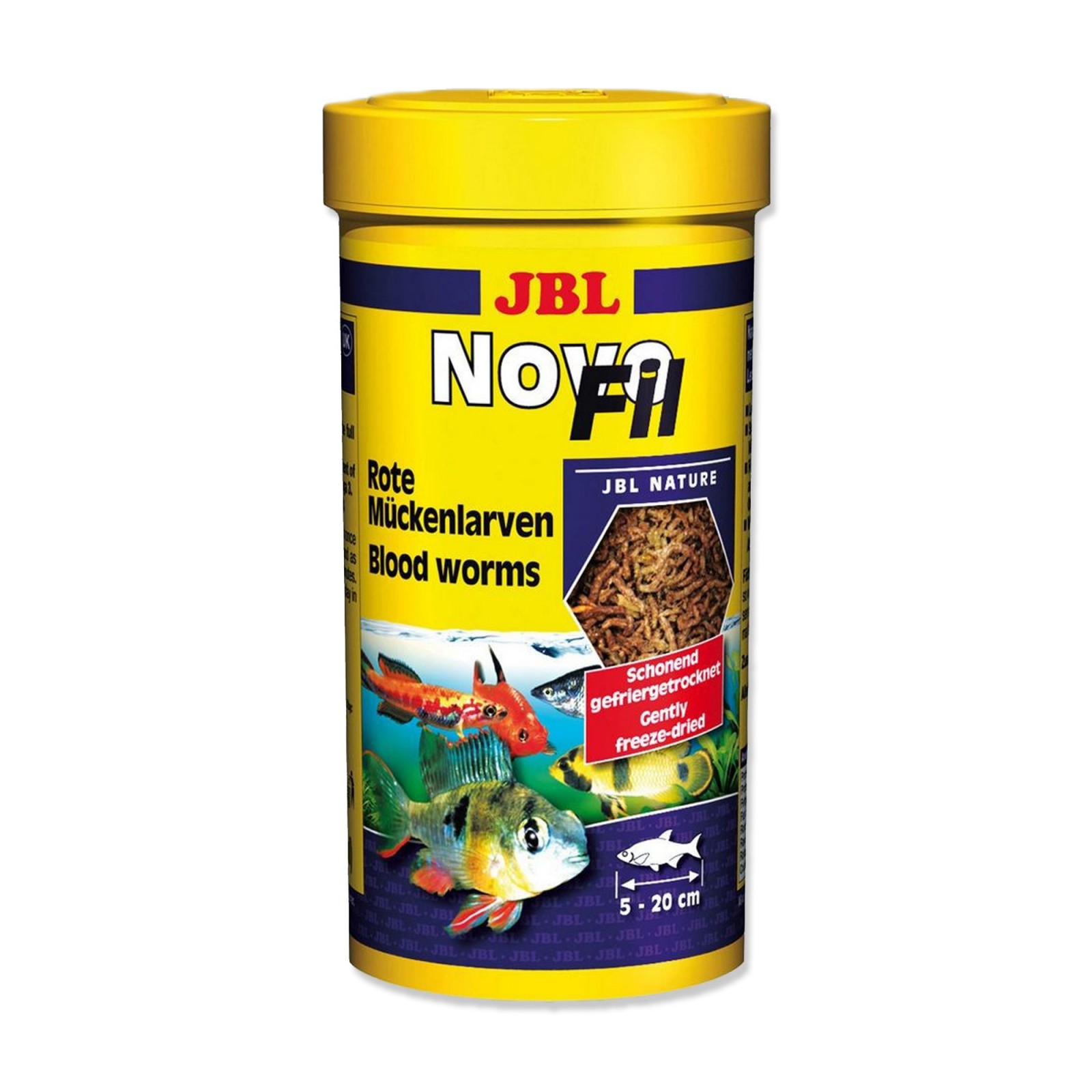JBL Novo Fil 250 ml Chironomus Liofilizzati mangime per pesci d'acquario