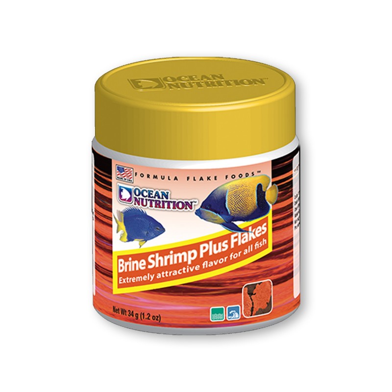 Ocean Nutrition Brine Shrimp Plus flake 34 gr mangime in fiocchi arricchito per pesci marini