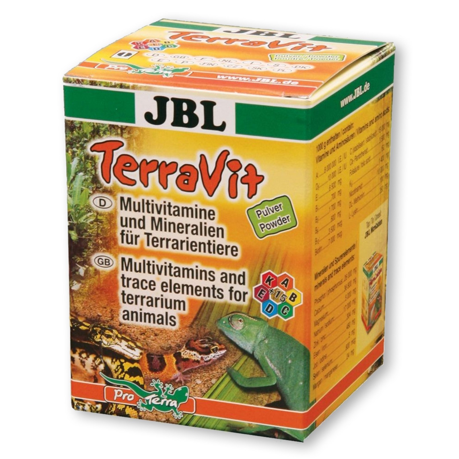 JBL TerraVit 100 g Polvere plurivitaminica con microelementi per rettili e altri animali
