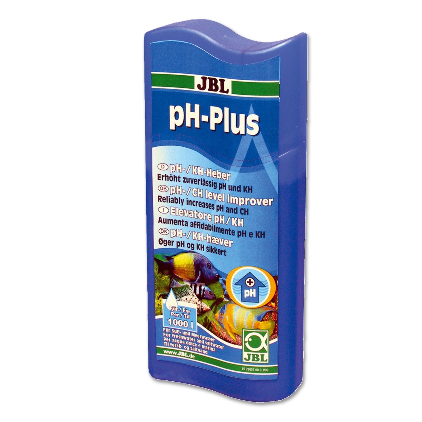 JBL pH Plus Elevatore pH/KH aumenta in modo affidabile pH e KH per acqua dolce e marina 250ml per 1000lt