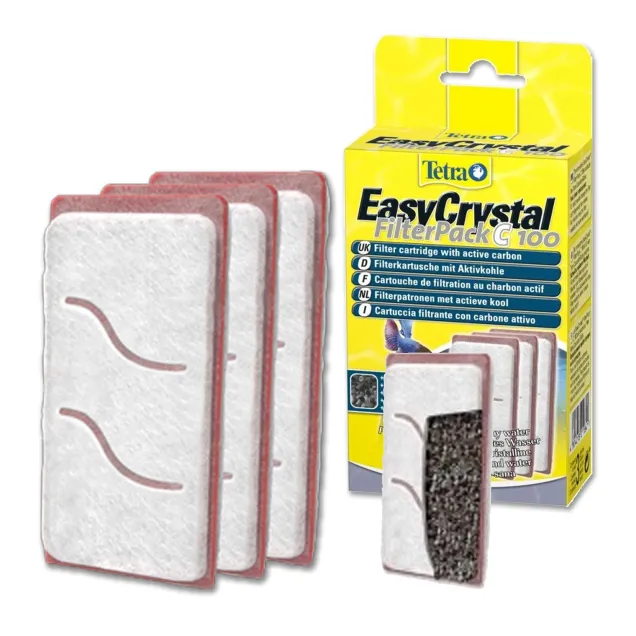 Tetra EasyCrystal FilterPack C100 per acquario boccia Cascade Globe carbone attivo
