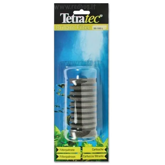Tetra Cartuccia di ricambio per filtro ad aria Brillant Filter per acquari fino a 100 litri