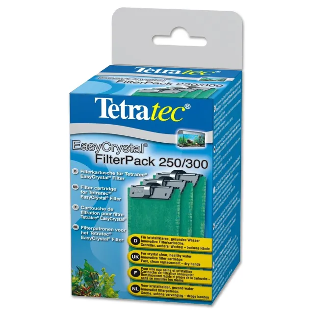 Tetra Cartucce filtranti per filtri EasyCrystal 250 e 300 per filtraggio in acquario