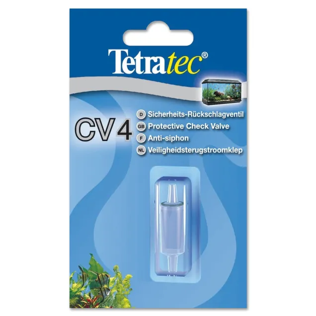 Tetra CV 4 Valvola di non ritorno per aereatori ossigenatori in acquario 