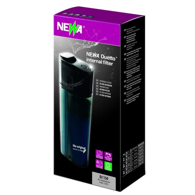Newa Duetto Filtro Interno DJ 150 per acquari e tartarughiere fino a 120 lt silenzioso