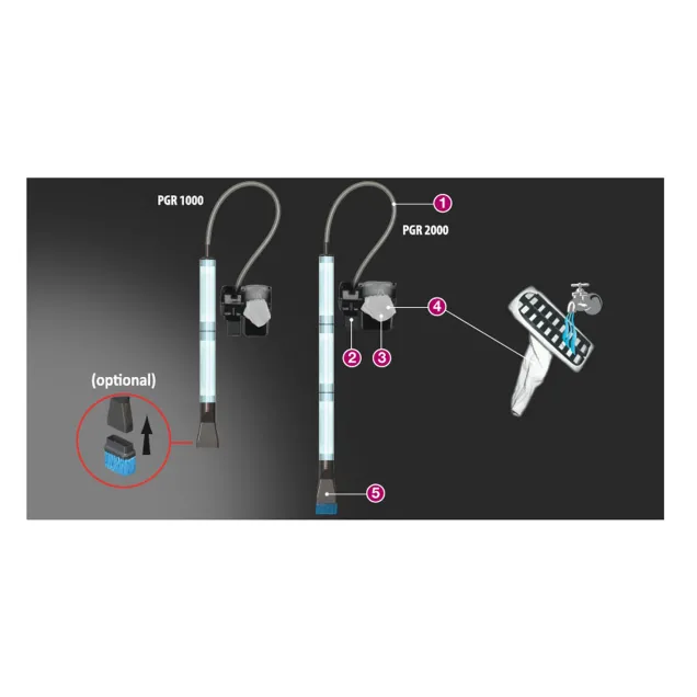 Newa Aspirarifiuti PGR 1000 Power Gravel Cleaner per pulizia acquari