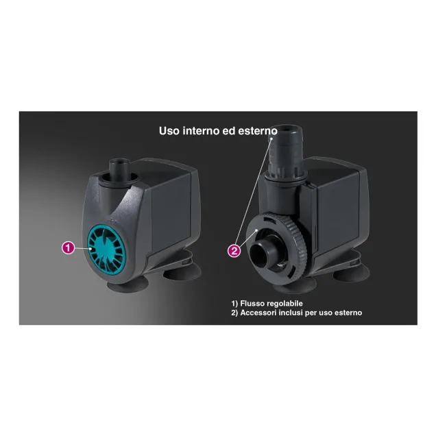 Newa Jet NJ 1200 Pompa Regolabile per acquari 400-1200 lt/h prevalenza 145 cm