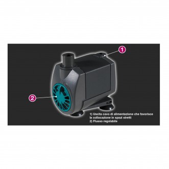 Newa Jet NJ 400 Pompa Regolabile per acquari 120-400 lt/h prevalenza 70 cm