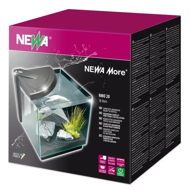 Newa More 20 Bianco Acquario Completo di Illuminazione a Led 18Lt