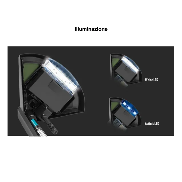 Newa More 30 Bianco Acquario Completo di Illuminazione a Led 28Lt
