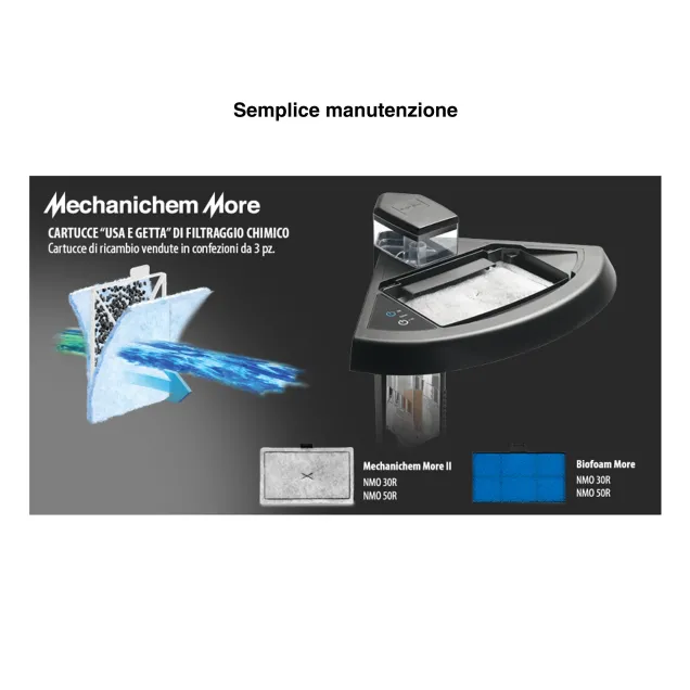 Newa More 30 Reef Marino Bianco Acquario Completo di Illuminazione a Led e Skimmer 28Lt