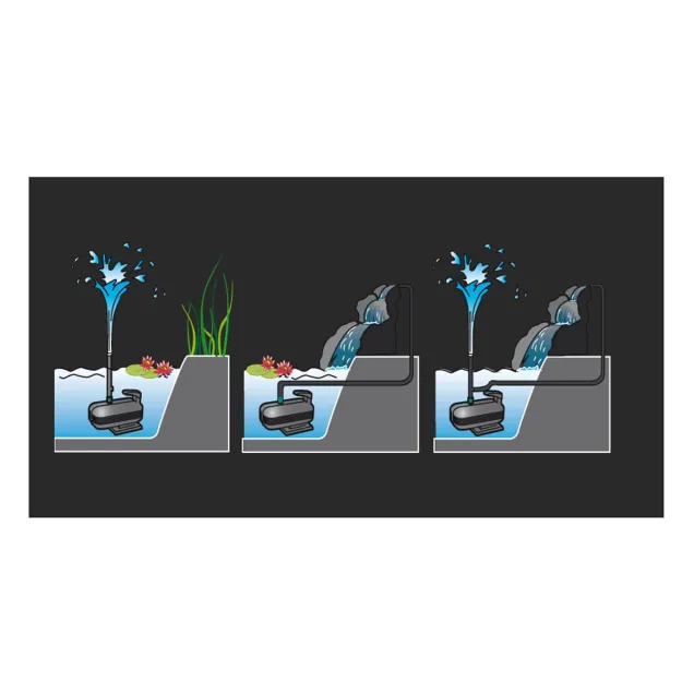 Newa Pond Fontana Advance 4500 lt Pompa per laghetto completa di giochi d'acqua