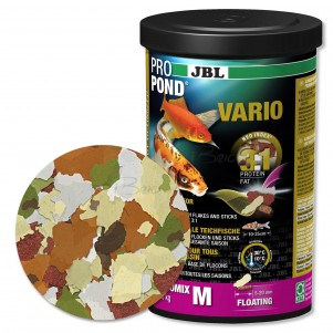 JBL ProPond Vario mangime per pesci da laghetto carpe koi e pesci rossi in fiocchi e sticks