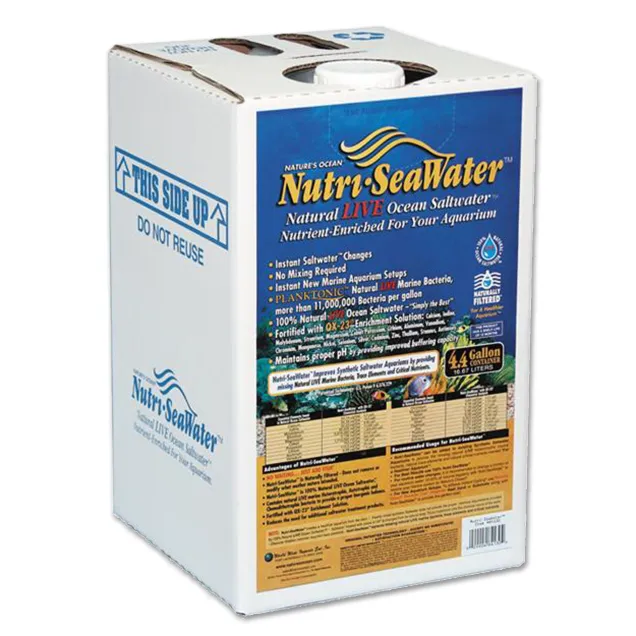 Nature's Ocean Nutri Sea Live Water acqua di mare pronta all'uso attiva per acquario marino