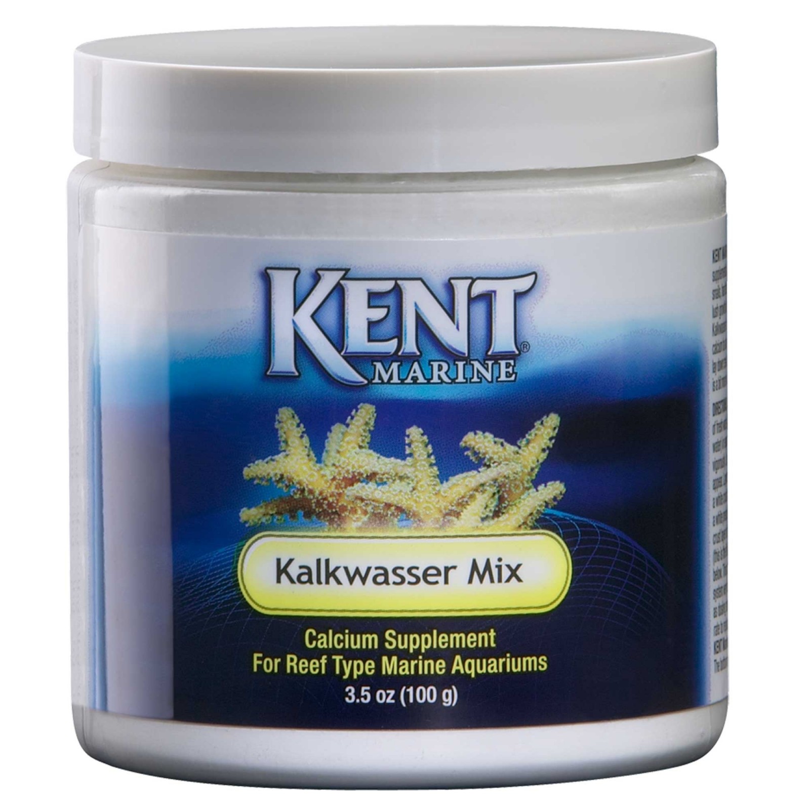 Kent Kalkwasser Mix 100gr calcio per la crescita di coralli e animali in acquario marino