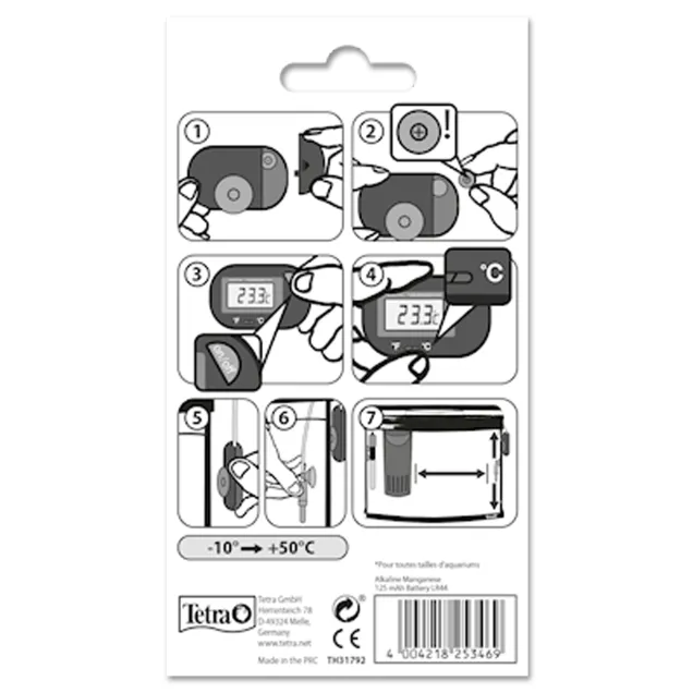 Tetra TH Digital Termometro digitale con sonda per acquario lettura precisa