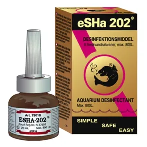 Esha 202 Disinfettante per acquario 180ml per 4800lt sicuro per pesci e piante