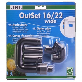 JBL OutSet 16/22 Wide Set Di Mandata Per Tubi 16/22 per acquario