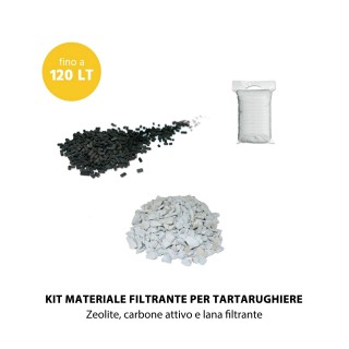 MTB Kit Materiale Filtrante meccanico e chimico per tartarughiere