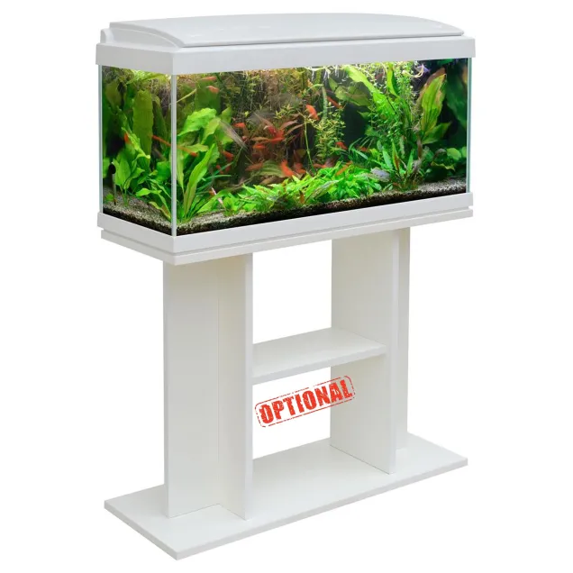 MTB Acquari Milo 80 LED 9 w Acquario accessoriato 93 L Bianco supporto laterale
