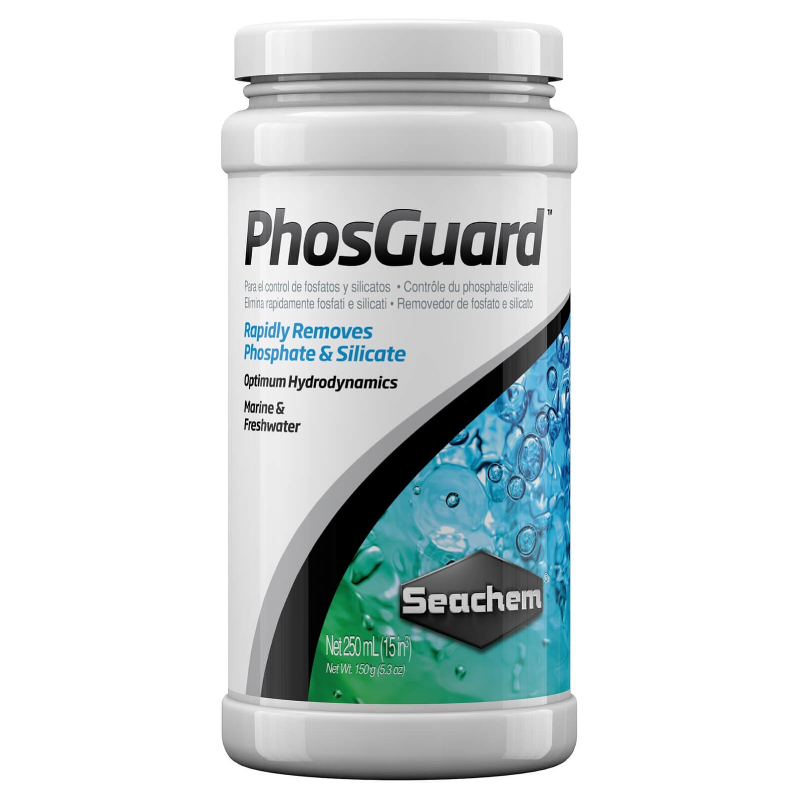 Seachem PhosGuard per rimuovere solfati e silicati dall'acquario 250 ml