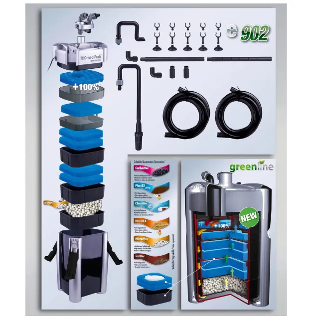 JBL Cristal Profi e902 greenline filtro fino a 300 litri
